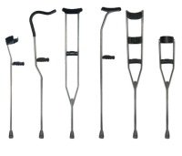 Different adjustable crutches.