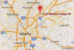 Location of Peachtree Corners, GA medical office.
