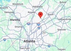 Location of Peachtree Corners, GA medical office.